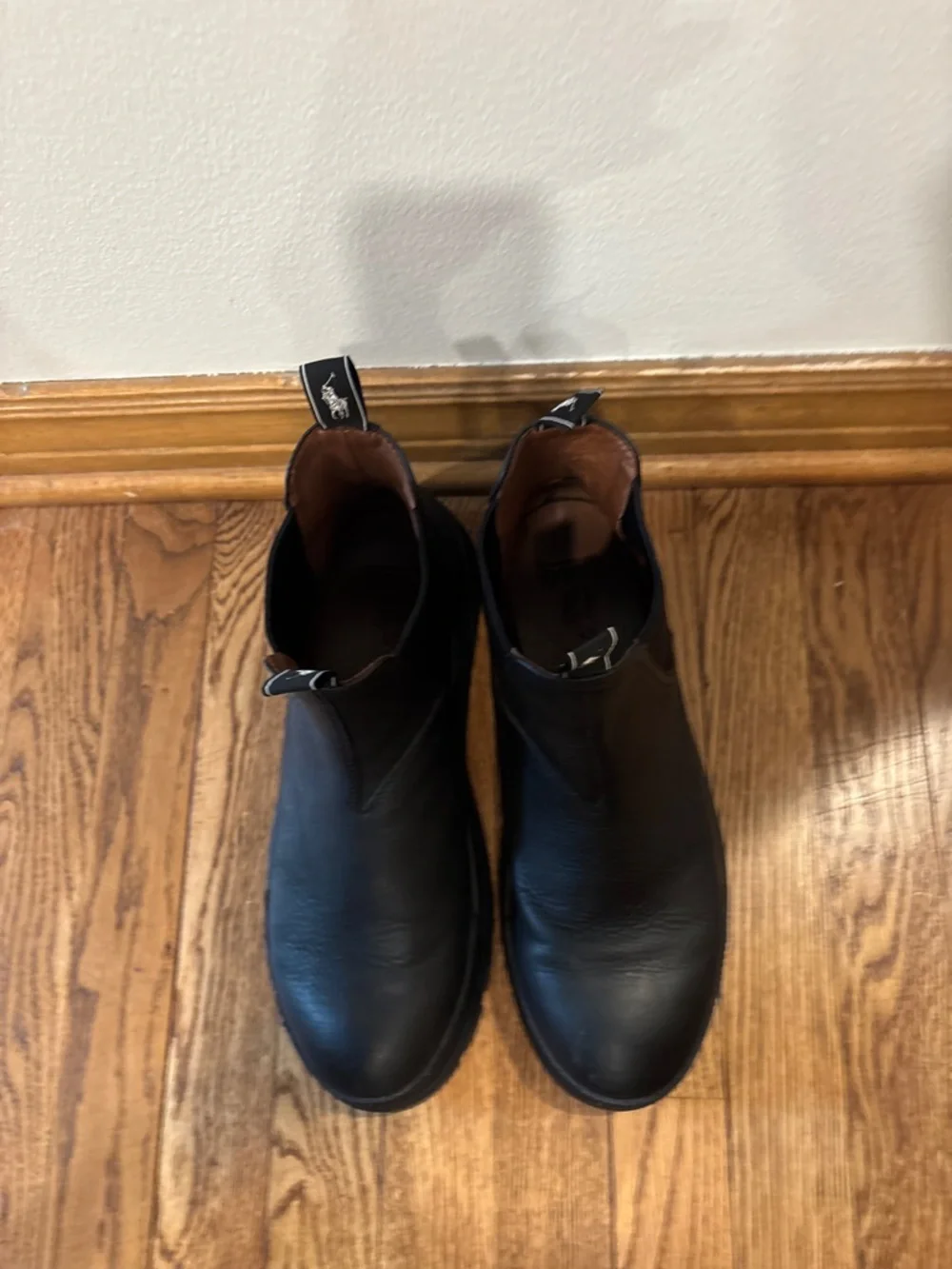 Polo Ralph Lauren Black Leather Chelsea Oslo Boots - Men’s 11